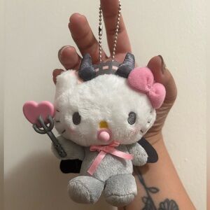 Hello Kitty baby devil plush keychain